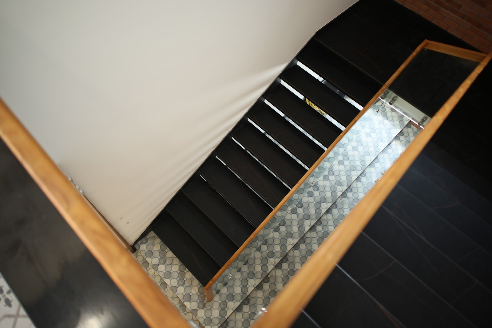 Staircase seen from above