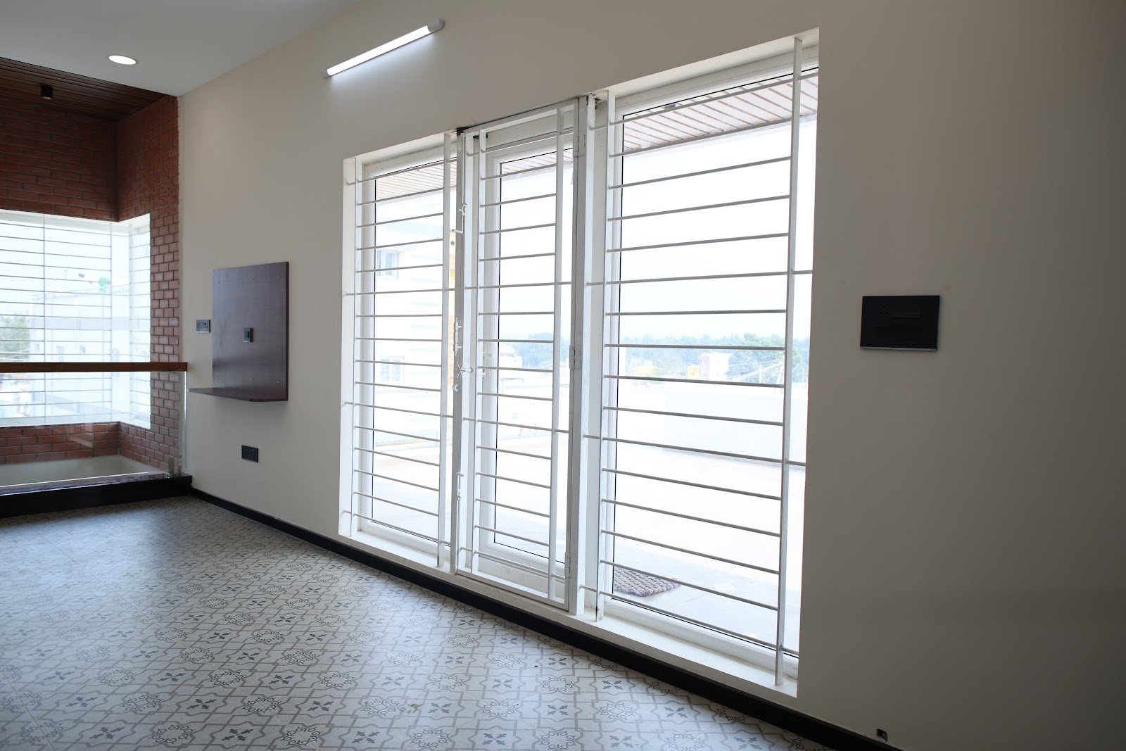 Room with large windows